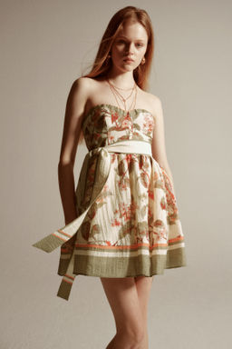 Vestido en mezcla de lino - H&m фото 3