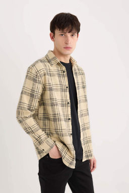 Regular Fit Basic Duz Pamuklu Uzun Kollu Gomlek - Defacto фото 2