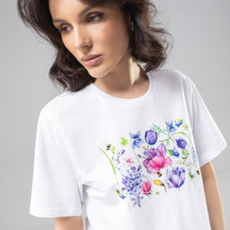 Футболка из 100% хлопка Великолепна уже утром (beautiful flowers) - Charutti фото 3