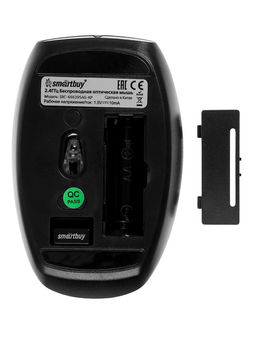 Комплект клавиатура и мышь Smartbuy SBC-666395AG-KP, беспроводной, USB, AA, черно-розовый