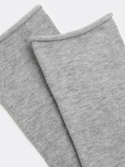 Цена за 5 пар! Женские высокие носки в цвете серый меланж - Mark formelle фото 4