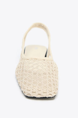 MESH SLINGBACK BALLERINAS - Zara фото 11