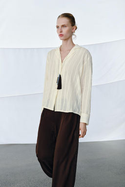 ZW COLLECTION STRIPED SHIRT - Zara фото 12