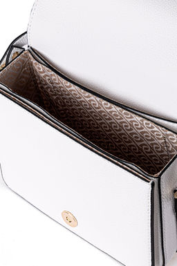 Женская белая сумка через плечо Неожиданная скидка в корзине