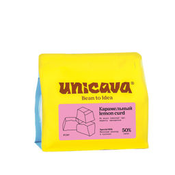 Карамельный lemon curd, молочный шоколад 50 %