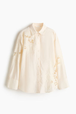 Camisa con bordado ingl?s