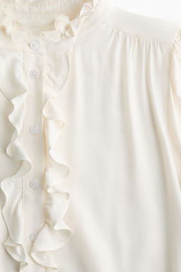 Blusa de viscosa con cuello de volante - H&m фото 3