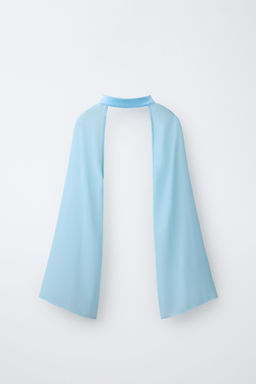 MANGUITOS GASA / Azul pastel - Zara фото 2