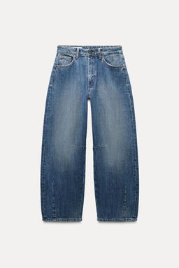 TRF BAGGY BALLOON MID-WAIST JEANS - Zara фото 5