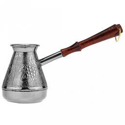 Турка медная 300мл "Виноград", д8,5см, h10см, s0,8мм, деревянная ручка (Россия)