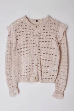 TRENDYOLMILLA Ekru Dantel Detayl? Ajurlu/Delikli Triko H?rka TWOAW25HI00293  фото 6