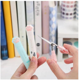 Ножницы мини складные и острые 8.7 см Лапка котика - Zebo фото 5