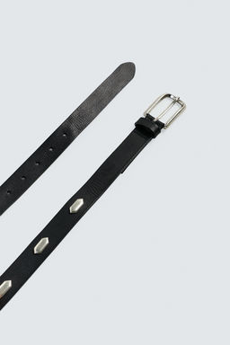 LIMITED EDITION LEATHER STUDDED BELT - Zara фото 3
