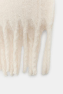 PLAIN FRINGED SCARF - Zara фото 5