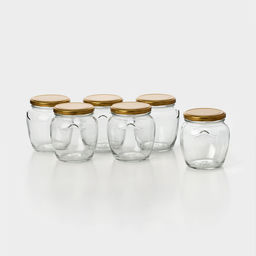 Набор стеклянных банок с золотистой крышкой и этикеткой, ТО-82, 0,55 л, 6 шт - Simaland фото 2