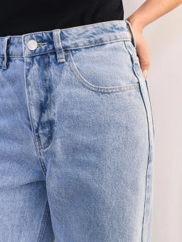 Широкие джинсы с высокой посадкой ZR2605092309-101 / Zarina