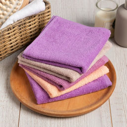 Набор махровых салфеток Sweet home 30х30 см -5шт, 100% хл, 340гр/м2 - Этель фото 2