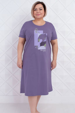 Арт. 4138 Туника женская 50-58 (5 шт) Цвет:пыльная сирень