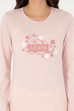 Женский розовый пижамный комплект Неожиданная скидка в корзине - U.s. polo assn фото 5