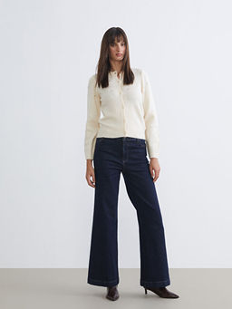 Bisiklet Yaka Ta?l? Kad?n Triko H?rka