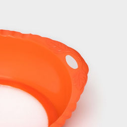 Цена за 2 шт. Сито для просеивания, пластик, 25×22×7 см, оранжевое