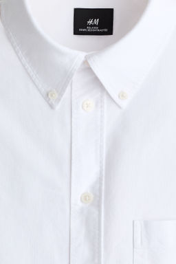 Camisa Oxford de manga corta Relaxed Fit - H&m фото 10