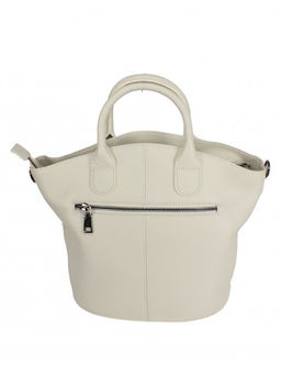 Сумка женская натуральная кожа XYN-3558, 1отд+карм/пер, плечевой ремень, молочный SALE 264910 - Adelia фото 2