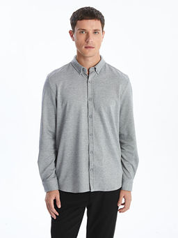 Slim Fit Uzun Kollu Erkek G?mlek