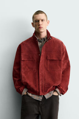 RELAXED FIT LEATHER JACKET - Zara фото 2