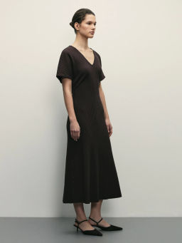 Платье длины миди со сборкой / Zarina  фото 3