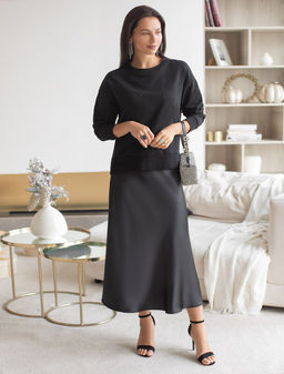 D49.072 Джемпер женский черный_стразы