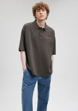 Siyah Polo Tisort - Mavi фото 8