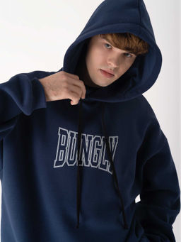 Худи оверсайз с печатью ШТОРМ утепленное - Bungly фото 7