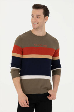 Мужской свитер цвета хаки - U.s. polo assn фото 10