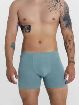 Цена за 2 штуки! Трусы мужские боксеры в синем оттенке сланец 411143