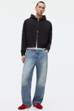 Chaqueta sudadera con estampado Oversized Fit - H&m фото 4