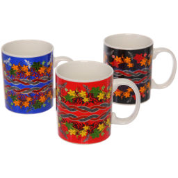 Цена за 3 шт. Кружка керамическая 330мл "Аромат цветов"