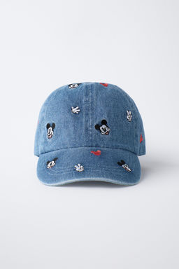 GORRA DENIM BORDADOS MICKEY MOUSE  DISNEY / Azul - Zara фото 4