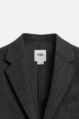 WOOL TWILL SUIT BLAZER - Zara фото 8