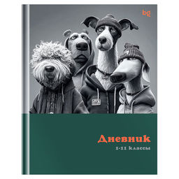Дневник тв. об., 1-11 кл. "Крутые псы" (Д5т40_лм 62226, BG) матовая ламинация
