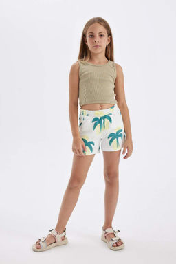 Шорты с рисунком для девочек - Defacto фото 2