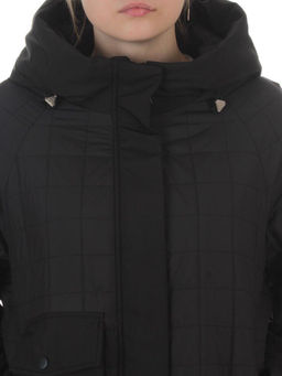 9608 BLACK Куртка стеганная демисезонная женская (100 гр. синтепон) - Fashion фото 4