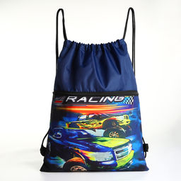 Мешок для обуви, 34*0,1*45, отд на молнии, на стяжке, синий