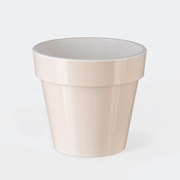 Цена за 2 шт. Кашпо для цветов со вставкой «Порто», 1 л, цвет жемчужный