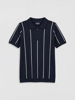 Polo Yaka Erkek ?ocuk Triko Kazak