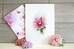 Набор для вышивания М.П.Студия А-047 Розовый Анемон СК/Распродажа 16 х 28 см