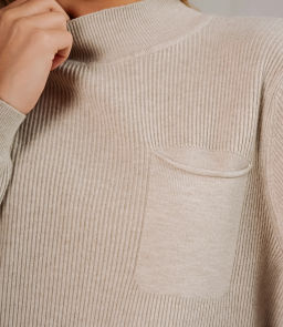 Джемпер #КТ24062, бежево-серый - Dommod фото 4