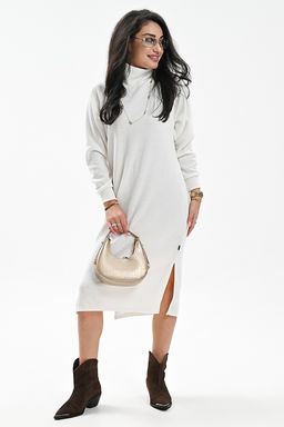 Платье теплое в рубчик