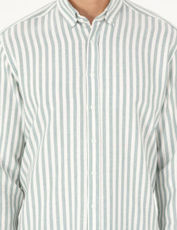 Ye_il Regular Fit _izgili Uzun Kollu G_mlek - Pierre cardin фото 6