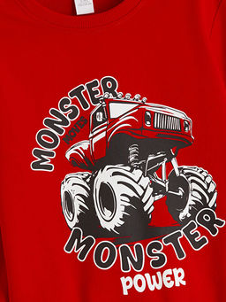 Bisiklet Yaka Erkek ?ocuk Sweatshirt